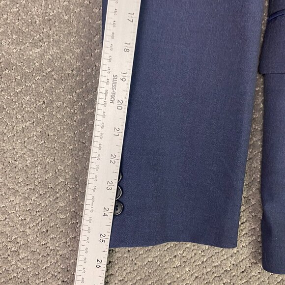 NWOT J. CREW Thompson Performance Suit Jacket Blazer Sport Coat Men's 38R Blue - Picture 12 of 15